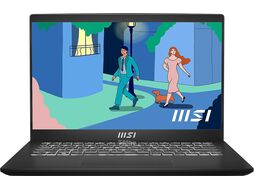 Ноутбук MSI MS-14JK Modern 14 C7M-234XBY 14" FHD IPS 60Hz / Ryzen 7 7730U / 16GB / SSD512GB / AMD Radeon / White Backlit / DOS / Classic Black