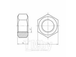 Гайка шестигранная М14 кл. пр. 10, оцинк. Wurth 452850314