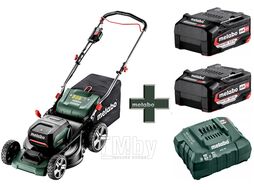 Газонокосилка аккумуляторная Metabo RM 36-18 LTX BL 46 + 2x5.2 Ah + З/У