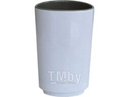 Стакан для зубной щетки и пасты Primanova Zen Melamine D-18542 (серый/белый)