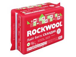 Минеральная вата Rockwool Лайт Баттс Скандик 800x600x50 (упаковка)