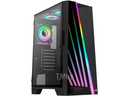 Корпус Aerocool Mirage Black (Mirage-G-BK-v2) (ATX, Без БП, 2хUSB3.0, 1хUSB2.0, с окном)