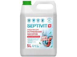 Средство для устранения засоров Septivit Для прочистки труб (5л)