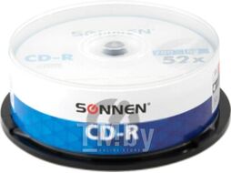 Набор дисков CD-R Sonnen 700Mb 52x (25шт)