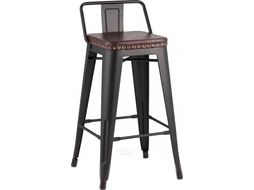 Стул барный Stool Group Tolix Soft / LF626A Matte Black 3474/PU7005 (черный матовый)