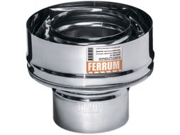 Переходник для дымохода Ferrum 430/1.0мм Ф115x200 / f3728