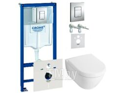 Унитаз подвесной с инсталляцией Villeroy & Boch Subway 2.0 5600-10-01 + 9M68 S101 + 38775001