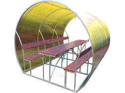 Беседка Агросфера Пион 2м с покрытием (бронзовый)