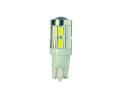 Лампа автомобильная светодиодная T10W (W2.1x9.5d) 10 SMD 5630 WHITE 6000K 600лм 24V MEGAPOWER M-10815W-24