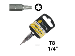 Насадка 1/4" DR торкс Т8 (с держателем) ЭВРИКА ER-93201H