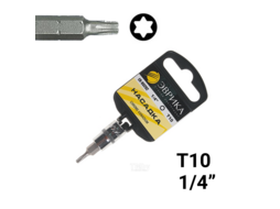 Насадка 1/4" DR торкс Т10 (с держателем) ЭВРИКА ER-93202H