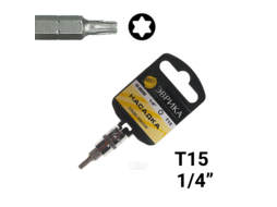 Насадка 1/4" DR торкс Т15 (с держателем) ЭВРИКА ER-93203H