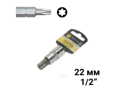 Насадка-вставка с битой Torx T60 1/2 22мм L=60мм (с держателем) ЭВРИКА ER-94606H