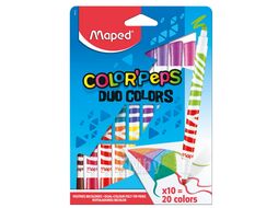 Фломастеры "Duo Color Peps" 10 шт., двусторонние Maped 847010