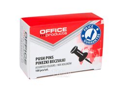 Иглы-кнопки "пешки" Office products (100 шт.) ассорти