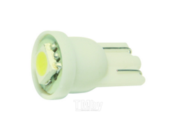 Лампа автомобильная светодиодная T10W (W2.1x9.5d) 1 SMD 5050 WHITE 6000K 20лм 12V MEGAPOWER M-10411W