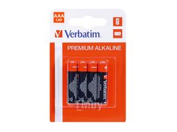 Батарейки алкалиновые 1,5 V LR03 (ААА) 4шт. Verbatim 49920