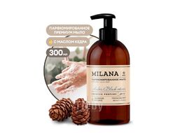 Мыло жидкое Milana Amber&Black Vetiver парфюмированное 300 мл. GRASS 125711