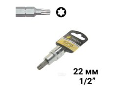 Насадка-вставка с битой Torx T47 1/2 22мм L=60мм (с держателем) ЭВРИКА ER-94603H