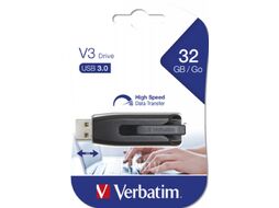 Usb flash накопитель Verbatim 3.0 32Gb V3 / 49173 (черный/серый)