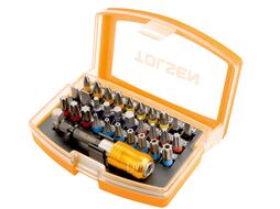 Набор вставок (бит) 1/4", PH, PZ, Hex, Torx, Slotted, 32 предмета TOLSEN TT20370