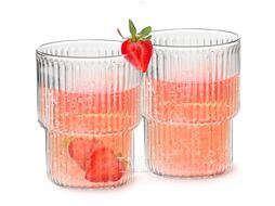 Набор стаканов 2 шт Makkua Ribbed Glassware (RG370)