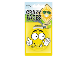 Ароматизатор Crazy Face Ваниль, бумажный Tasotti TS4554