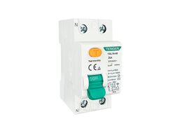 УЗО TGL1N-80H, 2P, 25A, 10kA, 30mA, тип AC, 2M TENGEN TEN320202