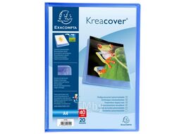 Папка на 20 карманов "Kreacover" пласт., синий Exacompta 5722E