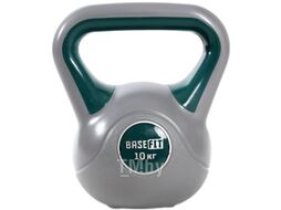 Гиря BaseFit DB-503 (10кг, серый/зеленый)