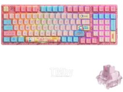 Клавиатура Akko 3098B Doraemon Rainbow 3 Modes RGB Hot Swap Jelly Pink / 1746247