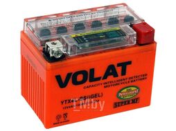 Аккумуляторная батарея AKБ 4Ah Volat YTX4L-BS(iGEL) R+, 50 A, 113x70x86 VOLAT YTX4L-BS(iGEL)