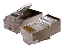 Коннектор RJ45 STP 8P8C, универсальный, cat.6 TWT TWT-PL45/S-8P8C-6