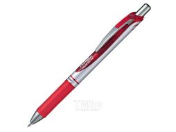 Ручка роллер "Energel BL77" 0,7 мм, пласт., серебрист/красный, стерж. красный Pentel BL77-BO