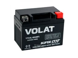 Аккумуляторная батарея AKБ 4Ah Volat YTX4L-BS(MF) R+, 50 A, 113x70x86 VOLAT YTX4L-BS(MF)