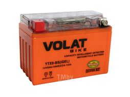 Аккумуляторная батарея AKБ 9Ah Volat YTX9-BS(iGEL) L+, 135 A, 150x87x107 VOLAT YTX9-BS(iGEL)