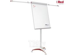 Флипчарт "Mobilchart Pro RED" 70*100 см, бел. полимер, на колесах, 2x3 TF18