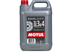 Жидкость тормозная FMVSS 116 DOT 4 DOT 3 SAE J 1703 ISO 4925 (3&4) DOT 3 & 4 BRAKE FLUID (5L) Motul 104247