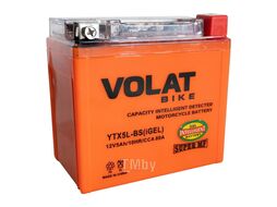 Аккумуляторная батарея AKБ 5Ah Volat YTX5L-BS(iGEL) R+, 80 A, 113x70x106 VOLAT YTX5L-BS(iGEL)