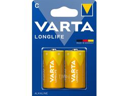 Батарейка LR14 "C" Varta LONGLIFE 4114 Алкалайн 2 шт. в блистере