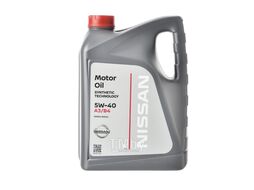 Масло моторное синтетическое 5л - 5W40 MOTOR OIL FS A3/B4 NISSAN KE90090042R