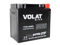 Аккумуляторная батарея AKБ 5Ah Volat YTX5L-BS(MF) R+, 80 A, 113x70x106 VOLAT YTX5L-BS(MF)