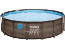 Каркасный бассейн Bestway Power Steel Swim Vista 56725 (488x122, с фильтр-насосом и лестницей)