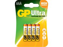 Комплект батареек GP Batteries Ultra Alkaline ААА / GP 24AU-2CR4 (4шт)