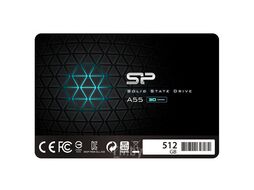 Накопитель SSD Silicon Power Ace A55 512GB (SP512GBSS3A55S25) (2.5", SATA 3.0, 3D TLC NAND, скорость чтения/записи: 560/530MB/s)