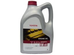 Масло моторное синтетическое 5л - 5W40 Engine Oil Synthetic A3/B3/B4 SN/SM CF TOYOTA 0888080375GO