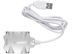 USB-хаб Buro BU-HUB4-0.5-U2.0-Candy (серебристый)