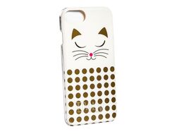 Чехол-клипкейс для iPhone 6S/7/8 "White Cat" пласт., бежевый/коричневый Pylones 33788 WHCAT/ICOV7/8#WHCAT