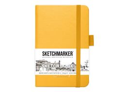 Скетчбук 9*14 см, 140 г/м2, 80 л., желтый Sketchmarker 2314401SM