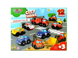 Машинки "City Series" 12 шт. в наборе. Игрушка ZarrinToys J9